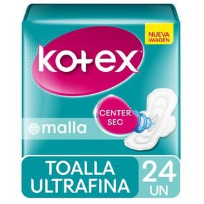 Toalla Higiénica Día Ultradelgada Tela Malla 24  Unidades - Kotex