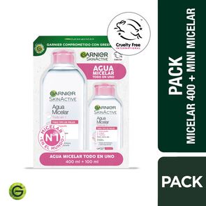 Product image of Pack Skin Active Agua Micelar 400 mL + 100 mL - Garnier skin active