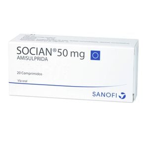 Socian Amisulpirida 50 mg 20 Comprimidos - Sanofi - aventis