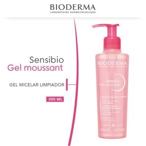 Sensibio Gel Moussant Gel Limpiador Suave Para Pieles Sensibles 200 mL - Bioderma