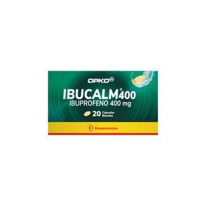 Ibucalm Ibuprofeno 400 mg 20 Cápsulas blandas - Opko