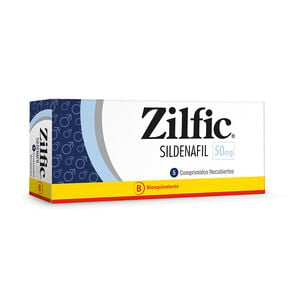 Zilfic Sildenafil 50 mg 5 Comprimidos Recubiertos - Milab