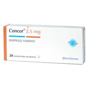 Concor Bisoprolol 2,5 mg 28 Comprimidos Recubiertos - Merck