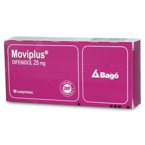 Moviplus Difenidol 25 mg 30 Comprimidos - Bago