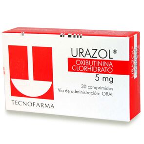 Urazol Oxibutinina Clorhidrato 5 mg 30 Comprimidos - Tecnofarma