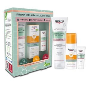 Pack Rutina Piel Grasa Gel Dermopure + Mini Triple Effect + Oil Control - Eucerin