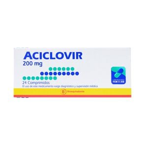 Aciclovir 200 mg 24 Comprimidos Genéricos - Mintlab