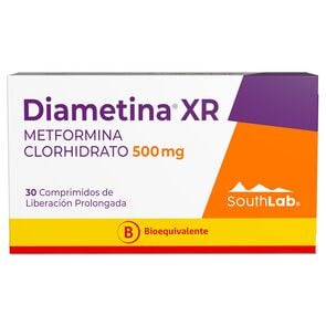 Product image of Diametina XR Metformina Clorhidrato 500 mg 30 comprimidos - Saval