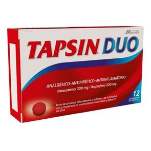 Product image of Tapsin Duo Paracetamol Ibuprofeno 12 Comprimidos Recubiertos - Maver