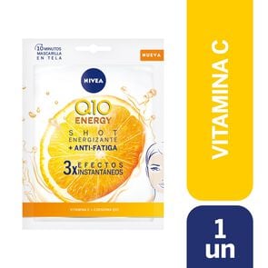 Product image of Q10 Energy Mascarilla Facial Shot Energizante + Anti Fatiga X1 - Nivea