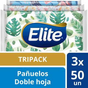 Pañuelos Desechables Doble Hoja Pack Familiar X3 - Elite