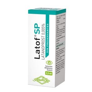 Product image of Latof SP Latanoprost 0,005% Solución Oftálmica 2,5 mL Sin Preservantes - Saval