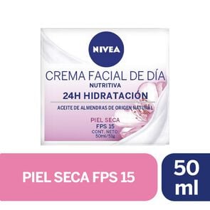 Crema Facial Hidratante Intensiva Dia Fps15 Piel Seca 50 mL - Nivea