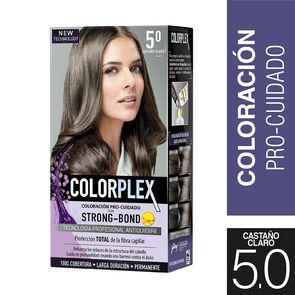 Product image of Coloración Permanente Pre-Cuidado Strong-Bond 5.0 Castaño Claro - Colorplex