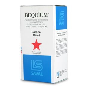 Bequium Codeina 30 mg Jarabe 120 mL - Saval