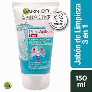 Product image of Limpiador Integral 3 en 1 de Arcilla Pure Active - Garnier skin active