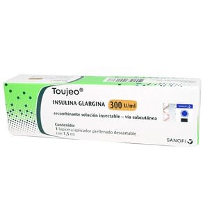 Toujeo Insulina Glargina Humana 300 UI/ml Lapicera Prellenada 2 mL - Sanofi - aventis