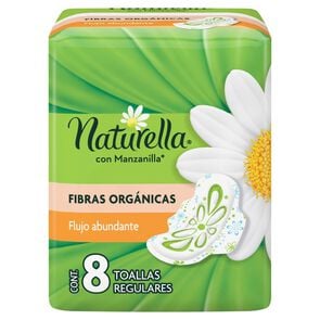 Product image of Toalla Higiénica Día  Normal Con Manzanilla Tela Suave 8 Unidades - Naturella