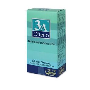 3A Ofteno Diclofenaco Sódico 0,1% Solución Oftálmica 5 mL - Sophia