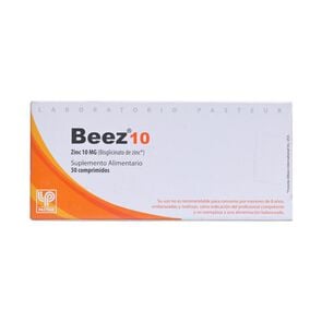 Beez Zinc 10 mg 30 Comprimidos - Pasteur