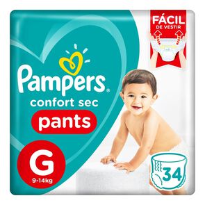 Product image of Confort Sec Pants Pañales Desechables G 34 Unidades - Pampers