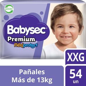 Premium Flexiprotect Pañales Desechables Talla XXG 54 Unidades - Babysec