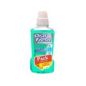 Fresh Action Enjuague Bucal Menta Fresca de 500 mL - Oralfresh