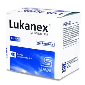 Lukanex Pediátrico Montelukast 4 mg 40 Sobres - Saval