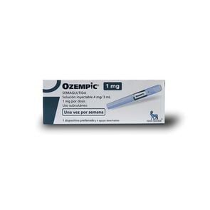 Ozempic 1mg Semaglutida 4 mg / 3 mL Solución inyectable 1 Dispositivo Prellenado + 4 Agujas Desechables - Novo nordisk