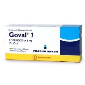 Product image of Goval Risperidona 1 mg 30 Comprimidos - Pharma investi