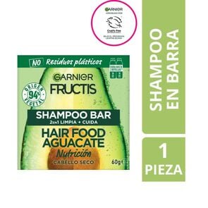 Hair Food Aguacate Shampoo Barra 60 grs - Fructis hair food