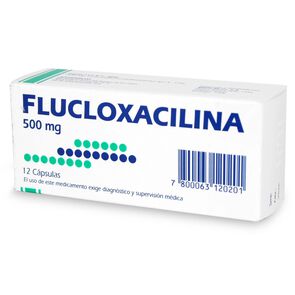 Product image of Flucloxacilina 500 mg 12 Capsulas - Genericos varios