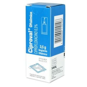 Ciproval Ciprofloxacino 0,3% Unguento Oftalmico 3,5 gr - Saval