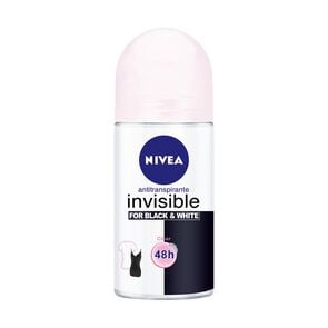 Product image of Desodorante Roll On Invisible Antitranspirante Black/White Clear 48Hrs 25ml - Nivea