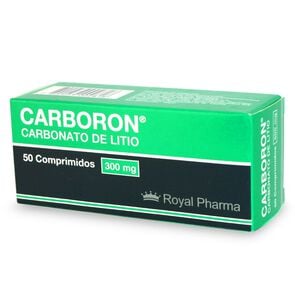 Carboron Carbonato De Litio 300 mg 50 Comprimidos - Royal pharma