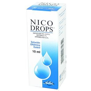 Product image of Nicodrops Nafazolina 25 mg Solucion Oftalmica 10 mL - Saval