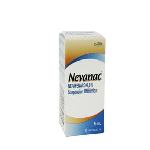 Product image of Nevanac Nepafenac 0,1% Solución Oftálmica 5 mL - Pasteur