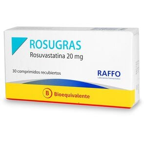 Rosugras Rosuvastatina 20 mg 30 Comprimidos Recubierto - Raffo