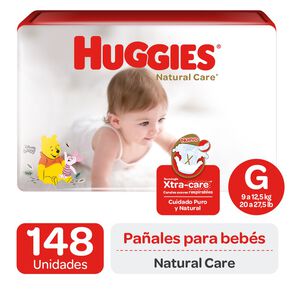 Natural Care Pañal Desechable Xtra-Care G 148 Unidades - Huggies