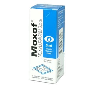 Moxof Moxifloxacino 0,5% Solución Oftálmica 5 mL - Saval