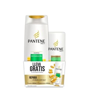 Pack Shampoo Pro V Restauración 400 mL + Aconcionador 200 mL - Pantene