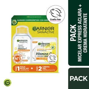 Product image of Pack Mini Micelar + Crema Gel Express aclara - Garnier skin active