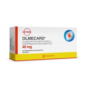 Olmecard  40 mg 30 Comprimidos Recubiertos - Seven pharma