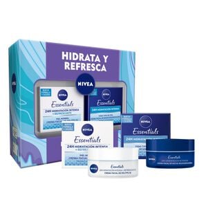 Product image of Essentials Hidratación Piel Normal Crema Facial Día 50 mL + Crema Regeneradora Noche 50 mL - Nivea