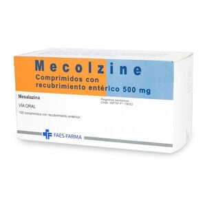 Mecolzine Mesalazina 500 mg 100 Comprimidos - Faes farma chile