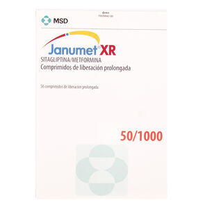 Janumet XR 50/1000 Sitagliptina 50 mg 56 Comprimidos - Merck