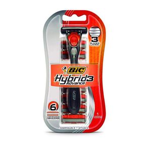 Product image of Hybrid 3 Advance Maquina Afeitar Desechable Piel Sensible + 6 Repuestos - Bic