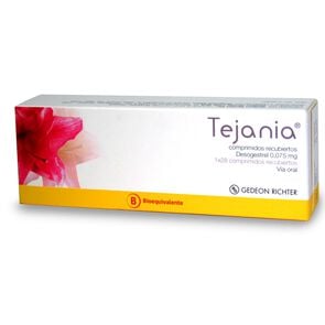 Product image of Tejania Desogestrel 75 mcg 28 Comprimidos Recubiertos - Gedeon richter