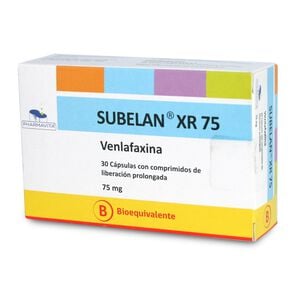 Subelan XR Venlafaxina 75 mg 30 Cápsulas Liberación Prolongada - Exeltis