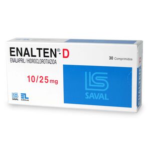 Product image of Enalten-D Enalaprila 10 mg 30 Comprimidos Ranurado - Saval